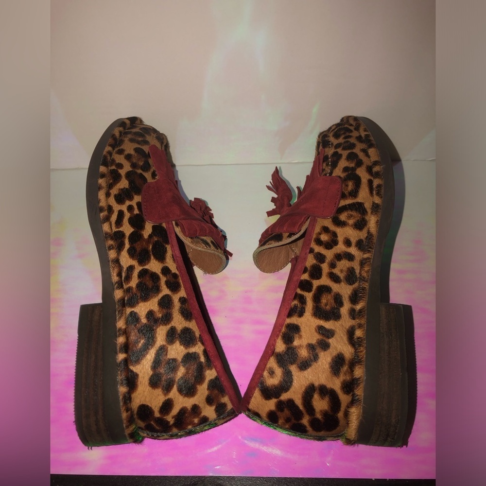 Gentle Souls Leopard and Red Loafers size 6 - Picture 8 of 16
